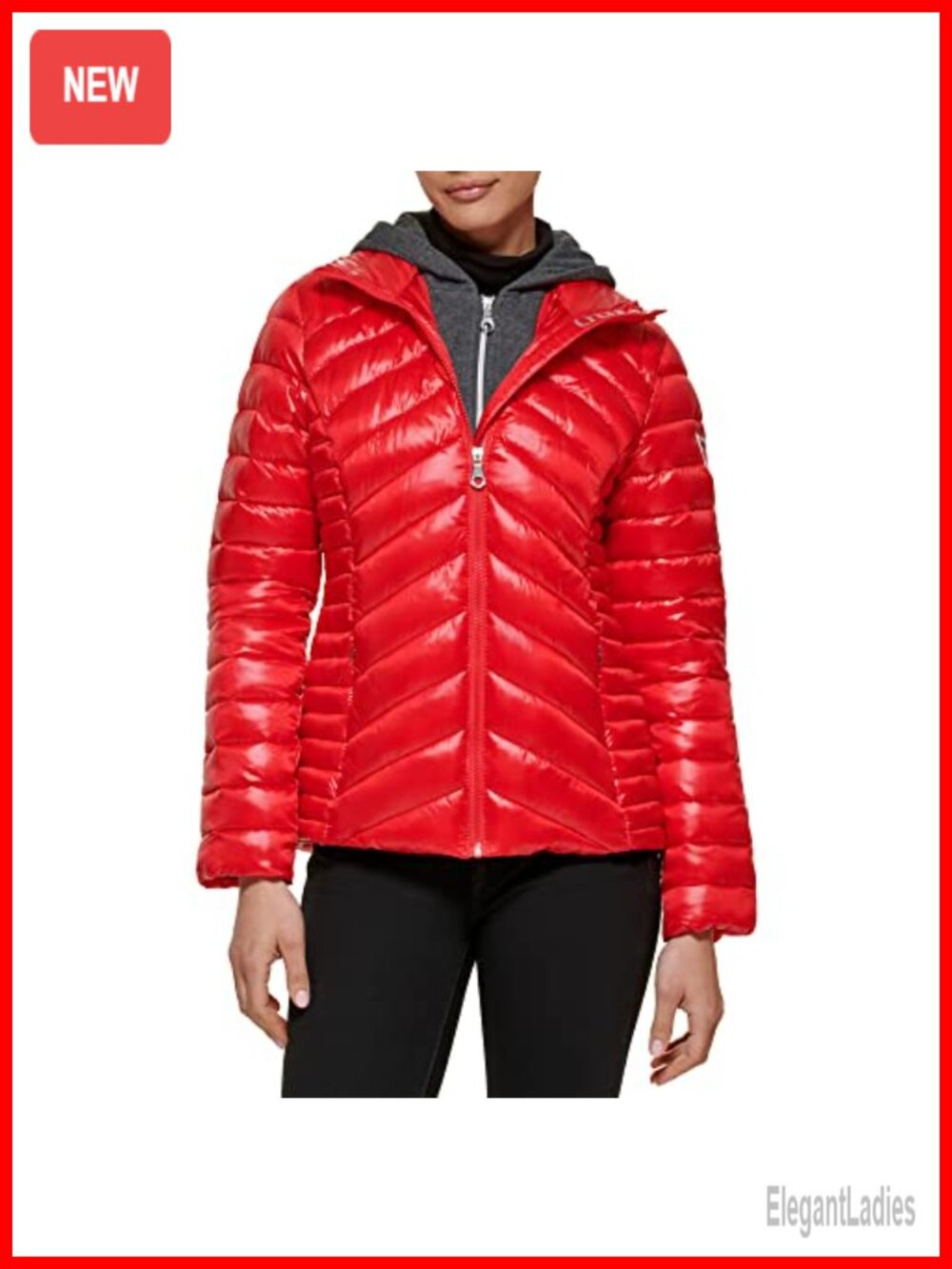 Women's Lightweight Quilted Puffer Jacket, Packable Transitional Coat